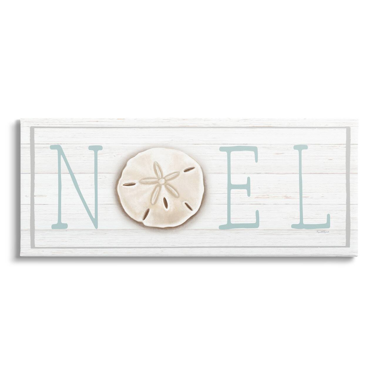 Stupell Industries Noel Holiday Sand Dollar Sign Canvas Wall Art